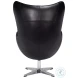 Jacobean Onyx Black Egg Chair