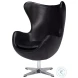 Jacobean Onyx Black Egg Chair