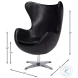 Jacobean Onyx Black Egg Chair