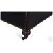 Castered Onyx Black Sofa