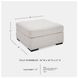 Koralynn Stone Performance Fabric Oversized Accent Ottoman