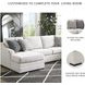 Koralynn Stone 3 Piece Performance Fabric Sectional with LAF Chaise