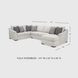 Koralynn Stone 3 Piece Performance Fabric Sectional with RAF Chaise