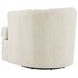 Cliffhaven Beige Fabric Upholstered Swivel Chair