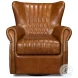 Bugatti Cuba Brown Swivel Chair