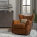 Bugatti Cuba Brown Swivel Chair