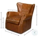 Bugatti Cuba Brown Swivel Chair