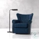 Bugatti Chateau Blue Swivel Chair