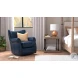 Bugatti Chateau Blue Swivel Chair