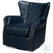 Bugatti Chateau Blue Swivel Chair