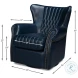 Bugatti Chateau Blue Swivel Chair