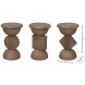 Romeo Natural Side Table Set of 3