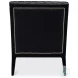Agave Onyx Black Leather Slipper Chair