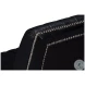 Agave Onyx Black Leather Slipper Chair
