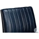 Agave Chateau Blue Leather Slipper Chair