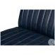 Agave Chateau Blue Leather Slipper Chair