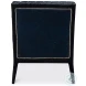 Agave Chateau Blue Leather Slipper Chair