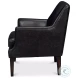 Royalton Ebony Black Leather Chair