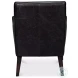 Royalton Ebony Black Leather Chair