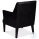 Royalton Ebony Black Leather Chair