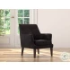 Royalton Ebony Black Leather Chair