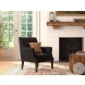 Royalton Ebony Black Leather Chair