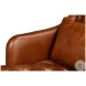 Benton Havana Brown Leather Chair