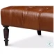 Benton Havana Brown Leather Chair