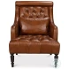 Benton Havana Brown Leather Chair