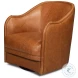 Braxton Columbia Brown Swivel Chair