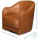 Braxton Columbia Brown Swivel Chair