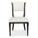 Trophy Taupe and Black Performance Fabric Upholstered Side Chair Set of 2