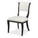 Trophy Taupe and Black Performance Fabric Upholstered Side Chair Set of 2
