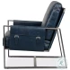 Edmonds Chateau Blue Leather Chair