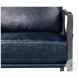 Edmonds Chateau Blue Leather Chair