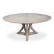 Casual Jupe Moonskin 71" Extendable Round Dining Table