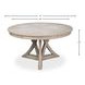 Casual Jupe Moonskin 71" Extendable Round Dining Table
