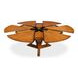 Casual Jupe Tobacco Brown 71" Extendable Round Dining Table