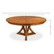 Casual Jupe Tobacco Brown 71" Extendable Round Dining Table