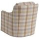 Glenhaven Beige and Brown Upholstered  Swivel Accent Chair by Barclay Butera