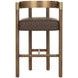 Marcelo Eglinton Espresso Upholstered Bar Stool