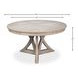 Casual Jupe Moonskin 86" Extendable Round Dining Table