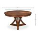 Casual Jupe Dark Walnut 86" Extendable Round Dining Table