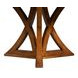 Casual Jupe Tobacco Brown 86" Extendable Round Dining Table