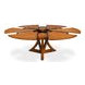 Casual Jupe Tobacco Brown 86" Extendable Round Dining Table