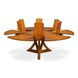 Casual Jupe Tobacco Brown 86" Extendable Round Dining Table