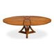 Casual Jupe Tobacco Brown 86" Extendable Round Dining Table