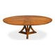 Casual Jupe Tobacco Brown 86" Extendable Round Dining Table