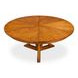 Casual Jupe Tobacco Brown 86" Extendable Round Dining Table