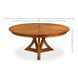 Casual Jupe Tobacco Brown 86" Extendable Round Dining Table